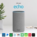 Amazon Echo (2nd gen) Alexa Personal Assistant Bluetooth Speaker [Heather Gray Fabric]