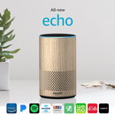 Amazon Echo (2nd gen) Alexa Personal Assistant Bluetooth Speaker [Oak Finish]