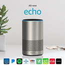 Amazon Echo (2nd gen) Alexa Personal Assistant Bluetooth Speaker [Silver Finish]